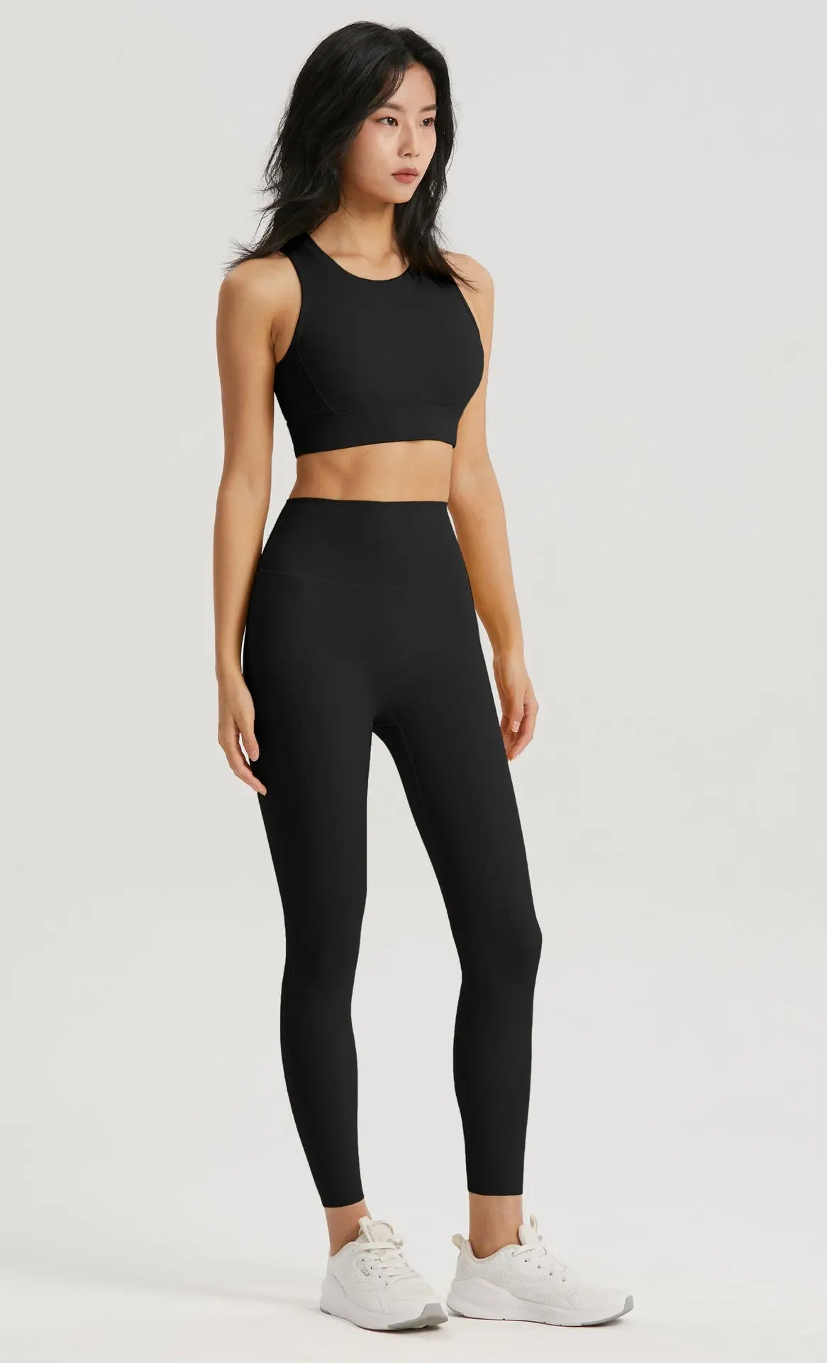 Seamless Shield High-Neck Sports Bra - Opelle motion