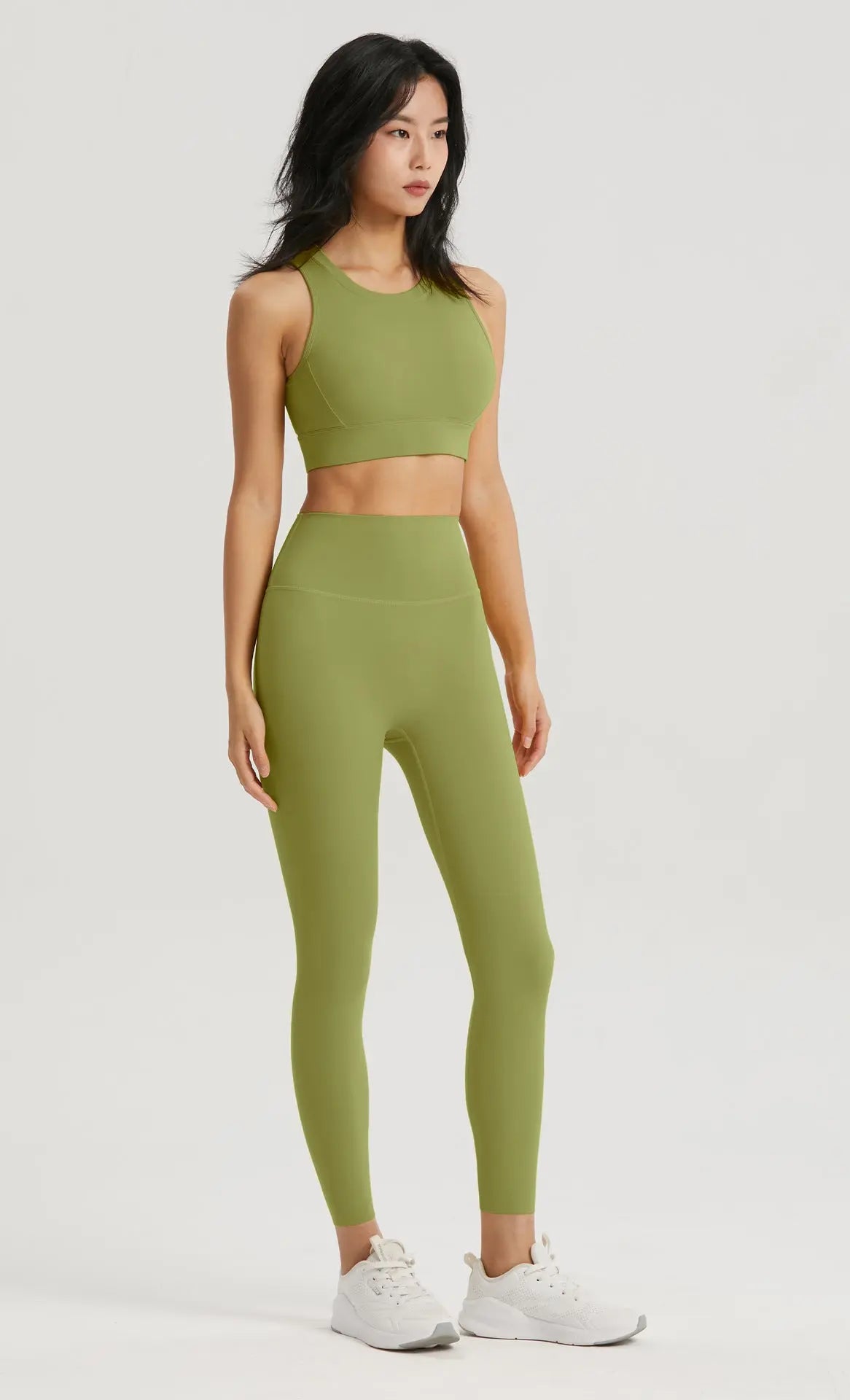 Seamless Shield High-Neck Sports Bra - Opelle motion
