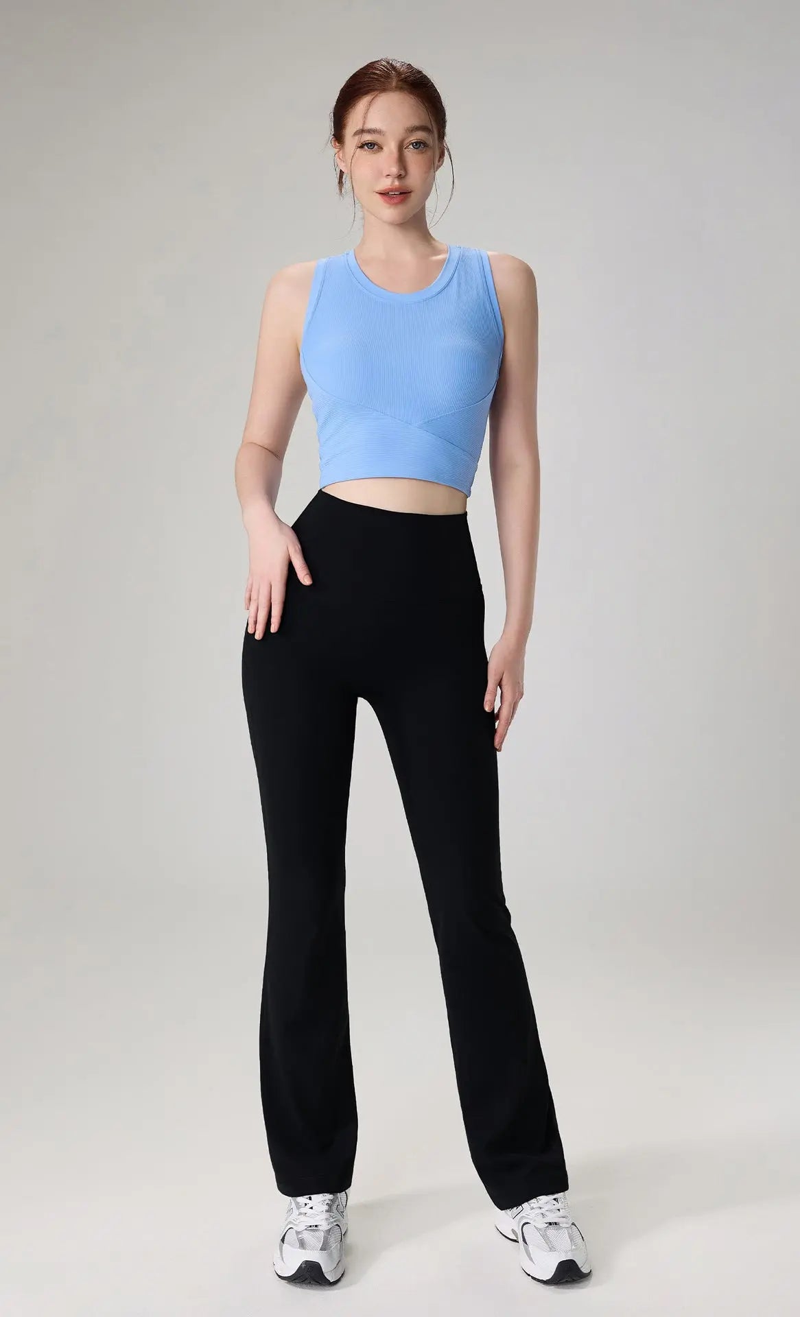 LuxeFlow High-Waist Straight Leggings - Opelle motion